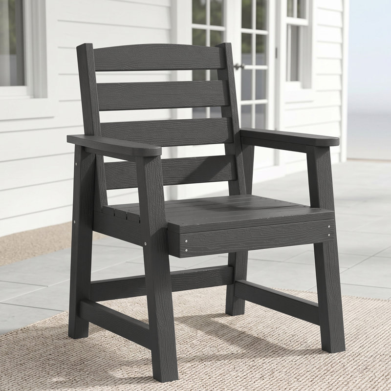 Fauteuils de salle à manger de patio, Gris