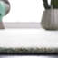Tapis gris / turquoise en laine / coton touffeté à la main Borreri-1732062339