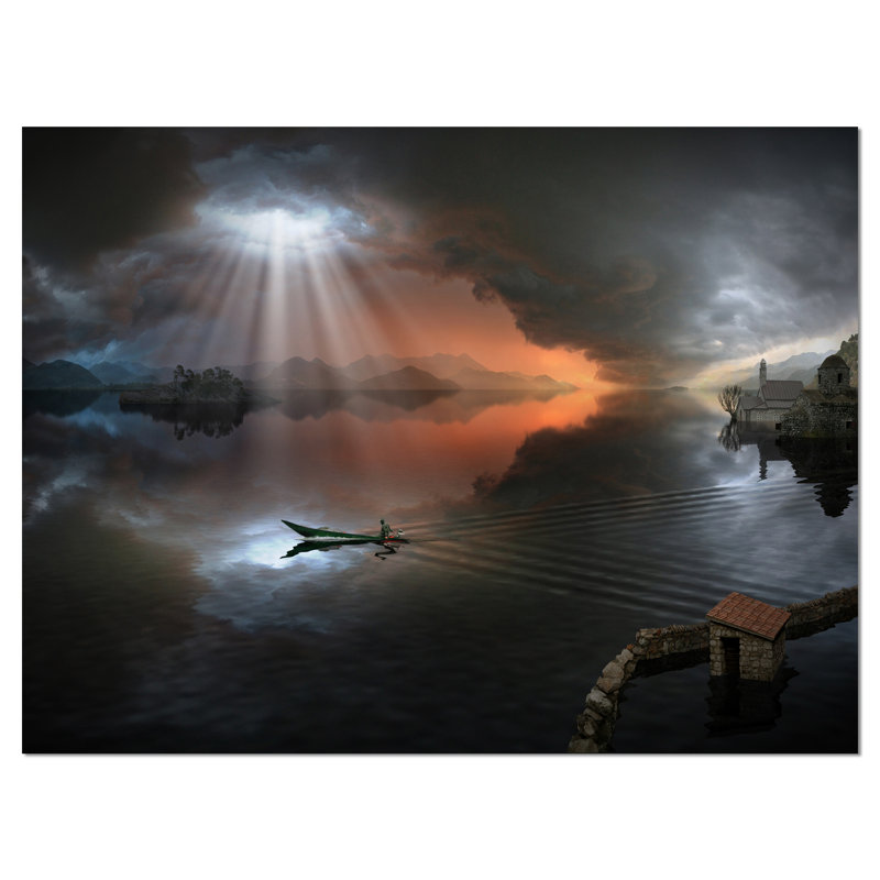 " High Water Photo Collage " Graphic Art Print, 8" H x 12" W x 1" D