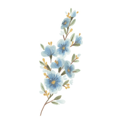Branche de fleurs sauvages II