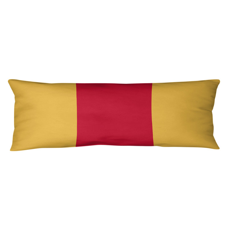 Polyester Medium Pillow, Tennessee Football, Yellow/Red Middle