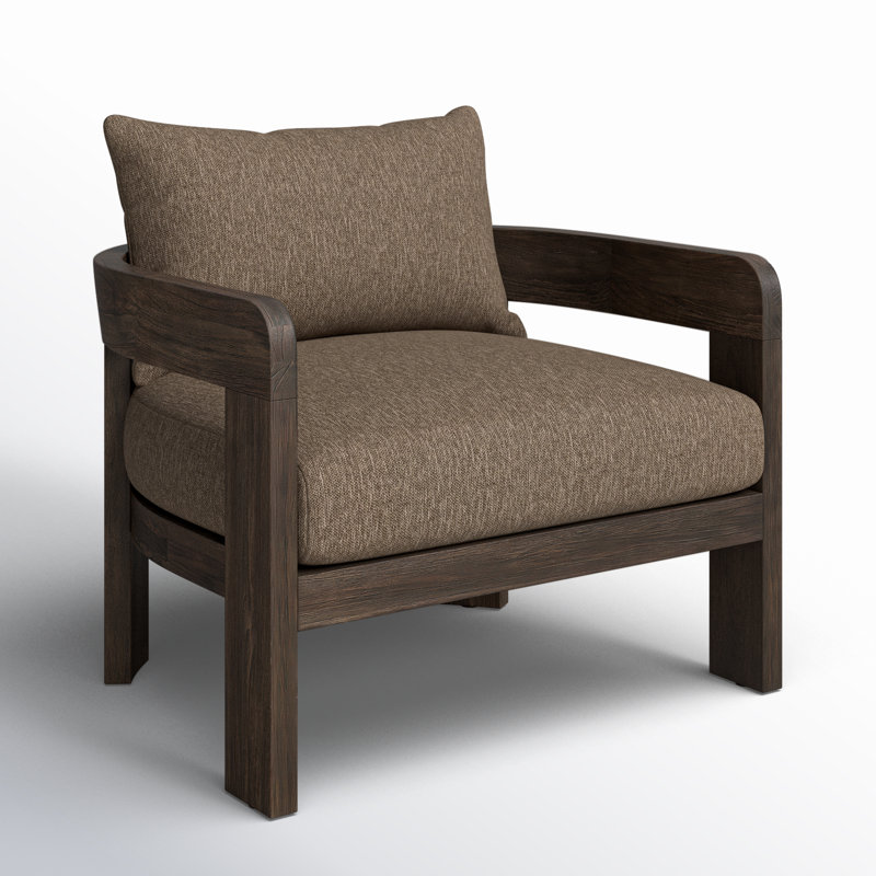 Chapman Outdoor Teak Lounge Chair, Brown