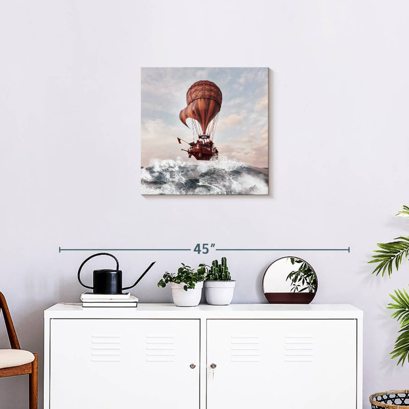 Vieux dirigeable Steampunk Mehar, H 20 po x l 20 po