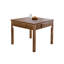 Table de jeu de mahjong automatique rétro en bois massif brun pour règles chinoises