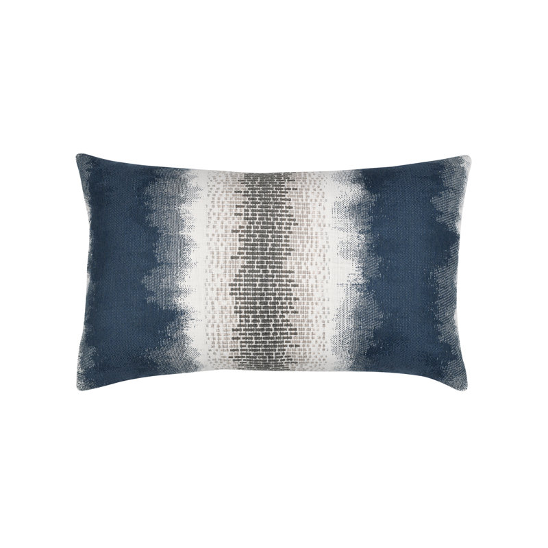 Resilience Lumbar Indoor/Outdoor Pillow Cover & Insert, Indigo