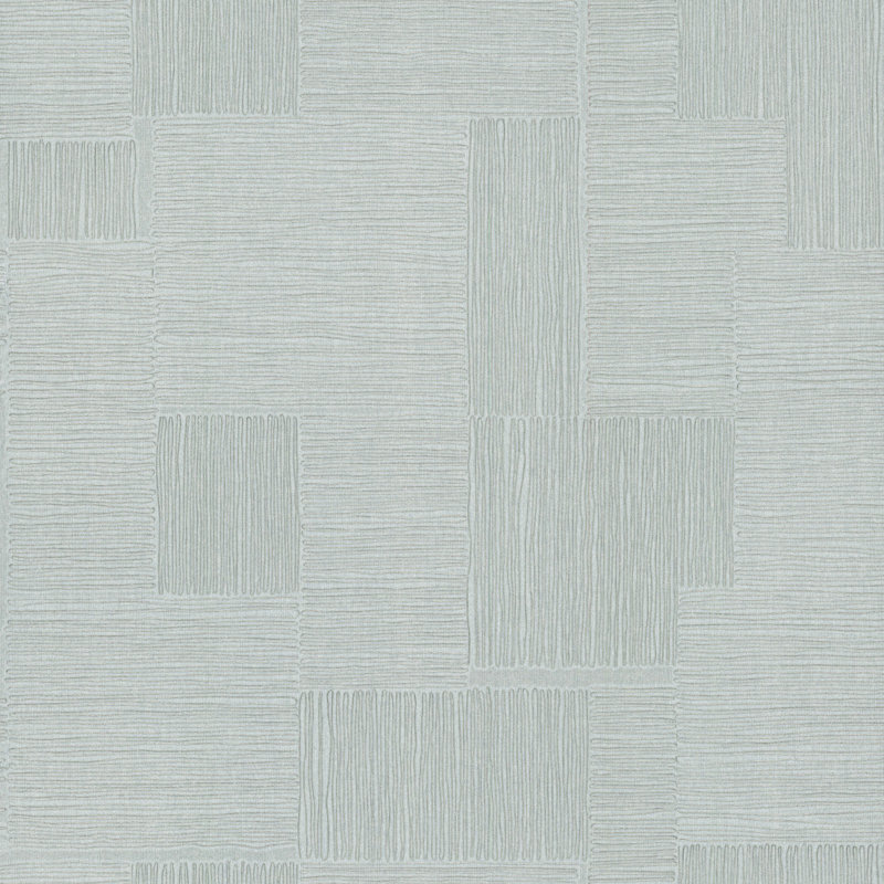 Geometric Metallic Wallpaper Roll, Sky Blue