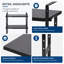 Étagère de rangement noire à double couche extensible, étagère de comptoir empilable, idéale pour les cuisines, les salles de bain, les bureaux et les garde-manger.