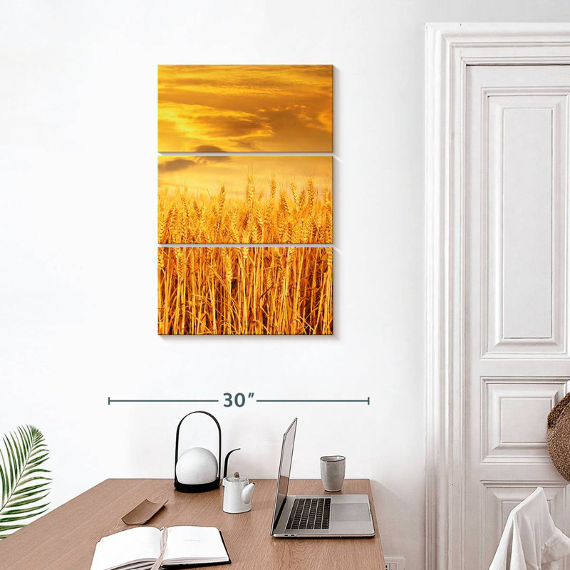 Champ de blé Alvord Sunset, H 32 po x l 20 po