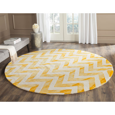 Danny Hand Tufted Wool Chevron Rug