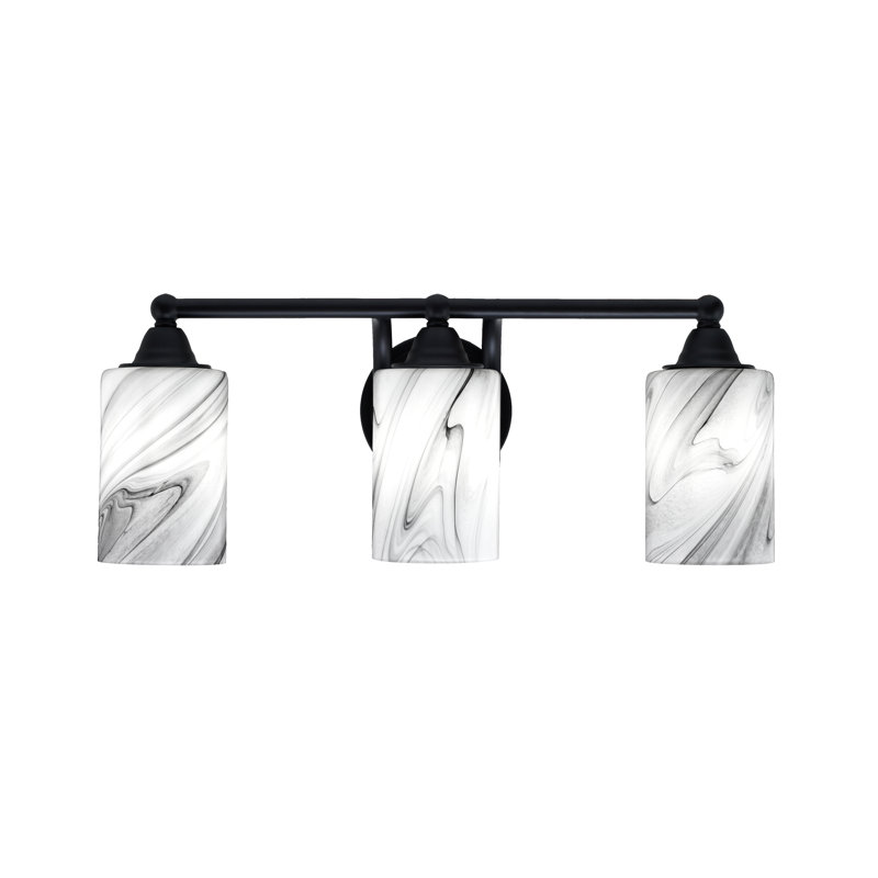 Paramount 3 Light Bath Bar, White/Gray