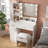 35.4'' Wide Vanity Set with Stool and Mirror-1635742420