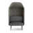 Gris foncé / tissage uni gris / mousseline