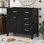 Meuble-lavabo 36 po sans lavabo moderne avec portes d'armoire