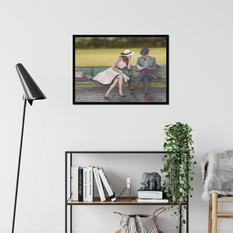Prologue by Ethan Harper - Painting, 34cm H x 50cm W, Black Framed Paper Print