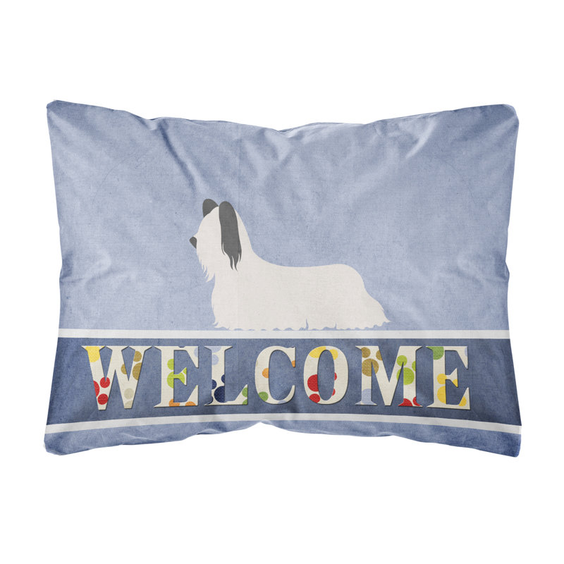  Coussin décoratif intérieur / extérieur Skye Terrier Welcome