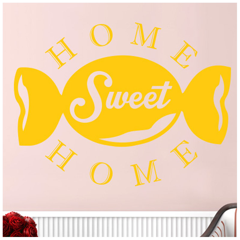 Non-Wall Damaging Wall Decal, Dark Yellow, Large