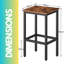 Shrinivas 2PC Counter Height Stools