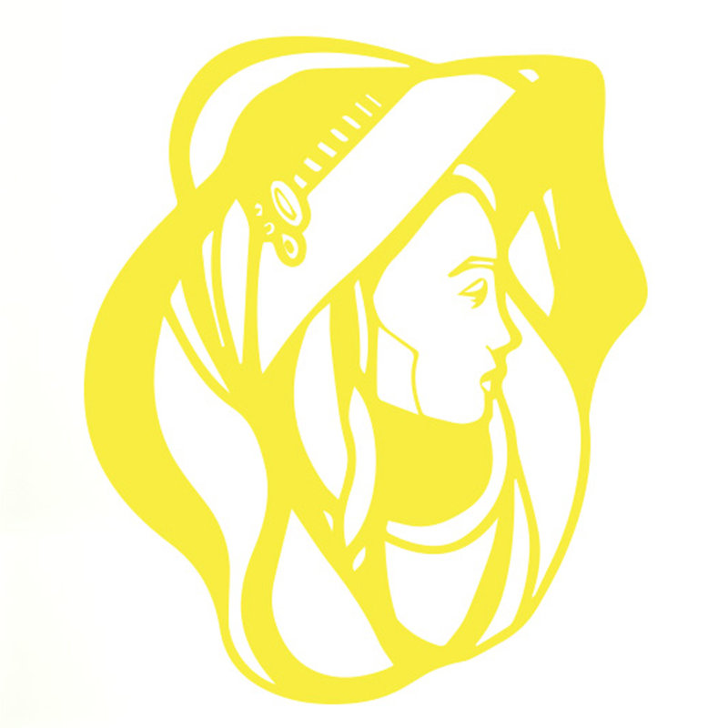 Wall Decal, Bright Yellow, Medium