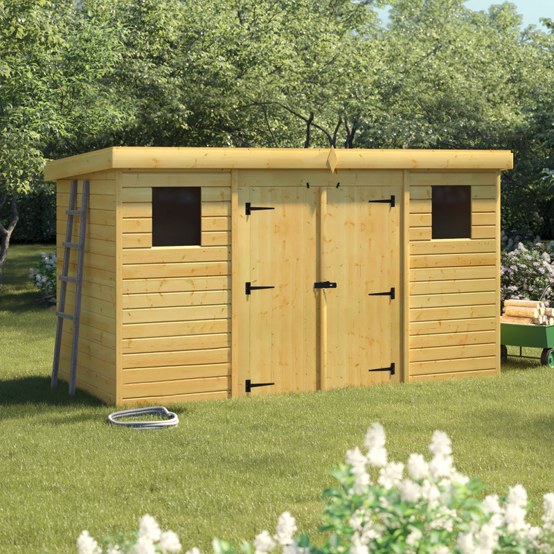 Shiplap Pent Wooden Shed, 12ft. W x 6ft. D