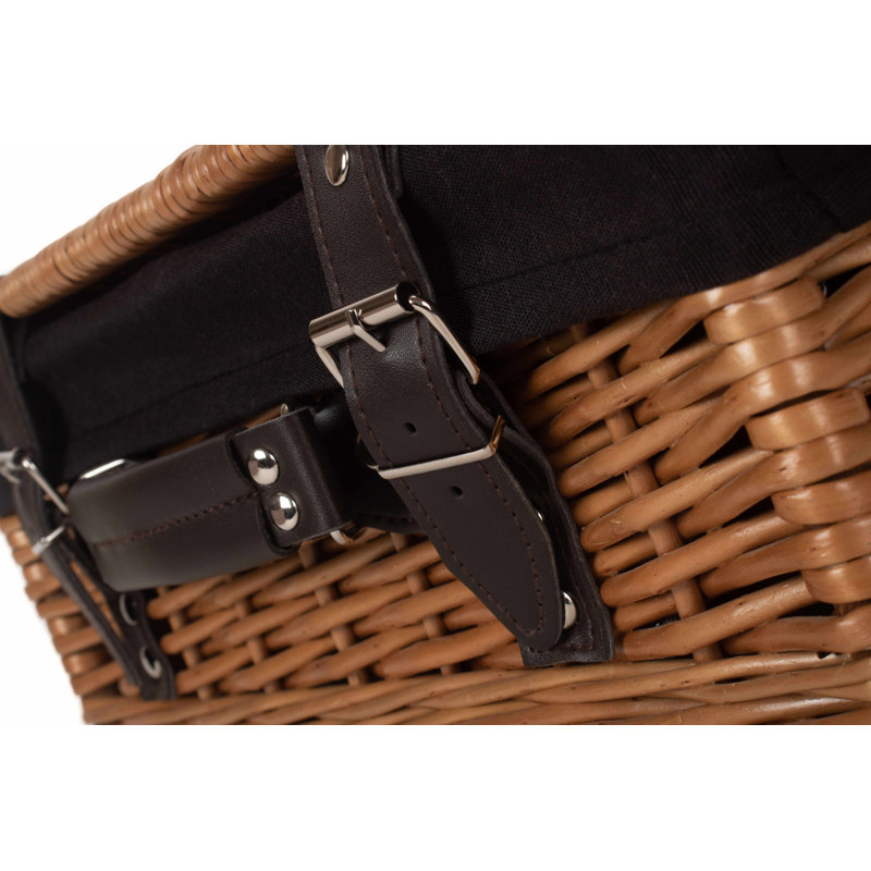 Wicker Basket Hamper with Black Lining