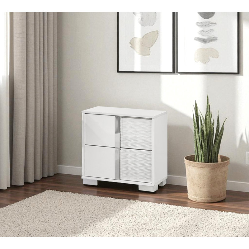 Table de chevet 24 po Elma avec port de charge USB