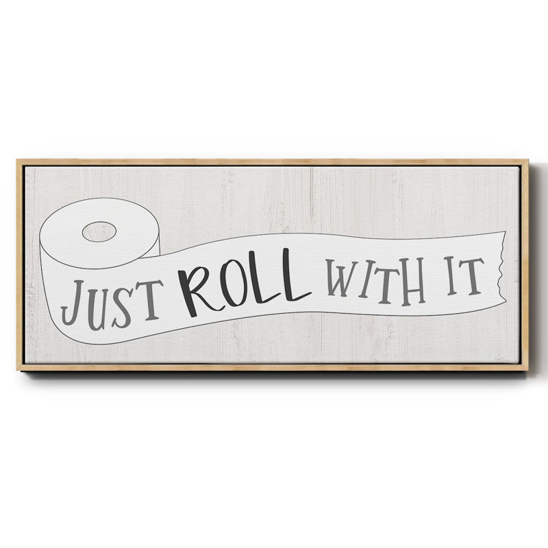 Just Roll- Framed Canvas, 12" H x 30" W