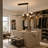 7 - Light Black LED Dimmable Linear Kitchen Island Pendant