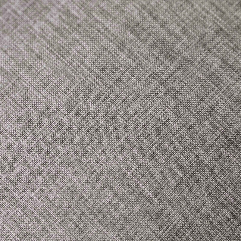 Siège et dossier rembourrés en tissu à hauteur de comptoir de style rustique 2 pièces, Gris clair