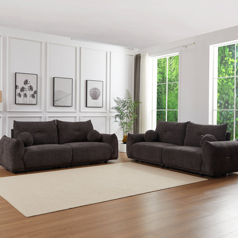 Upholstery Grey Lamb's Wool 2 - Comfort Mid-Century Modern