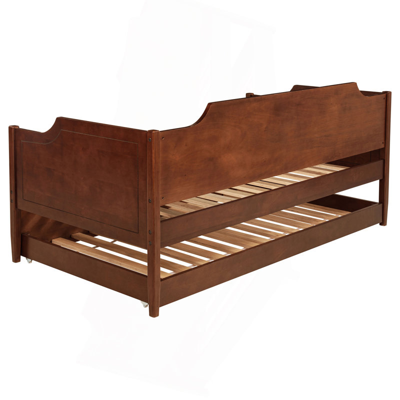 Cherry Wood Twin Daybed With Trundle
