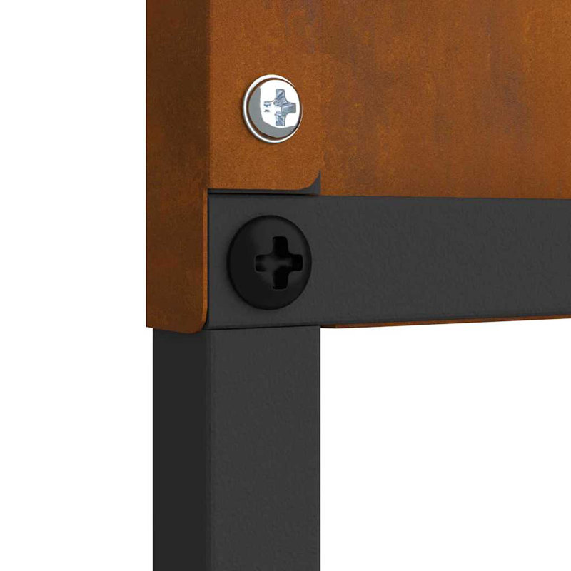 140cm H x 50cm W Fence Panels Included, Rusty