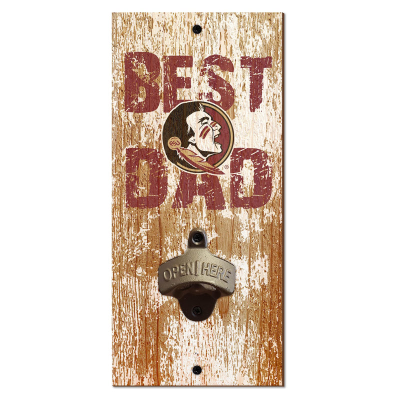 Gold Brass Stainless Steel Bottle Opener, Florida State