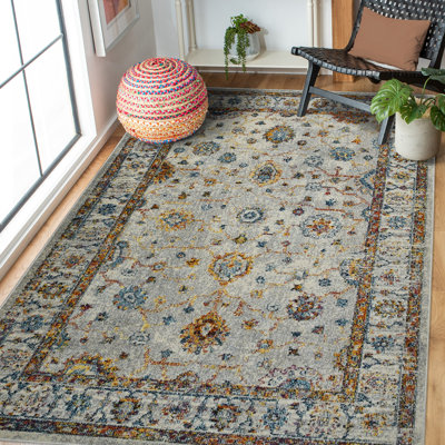 Tapis ivoire / jaune Alyssia