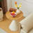 ROUND COFFEE TABLE WHITE+WOOD