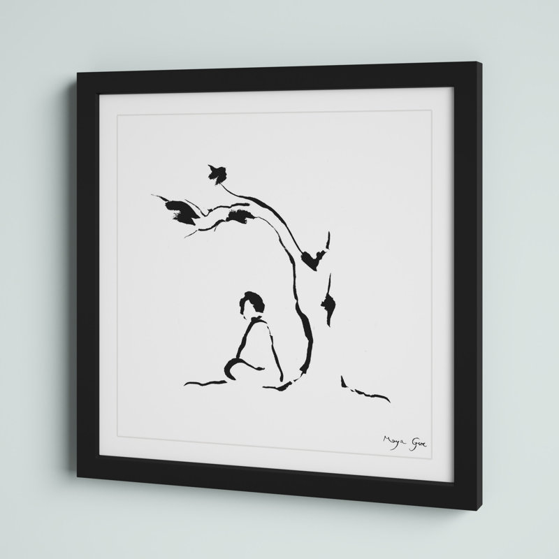 «Risette Meditation Under Tree», reproduction encadrée, H 24 po x l 24 po x P 1,5 po