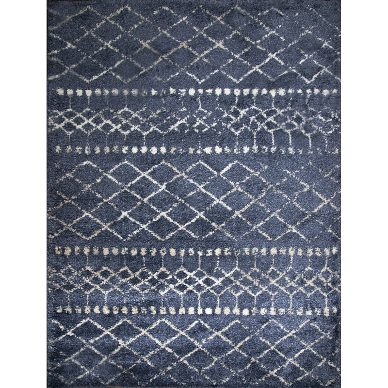 Tapis bleu Mangrum, Rectangle 5 pi 2 po x 7 pi 5 po