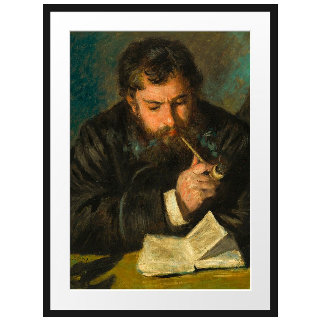 Gerahmter Kunstdruck Self Portrait von Claude Monet