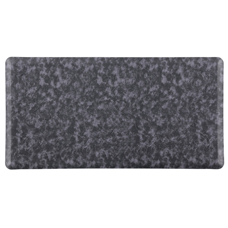 Tapis de sol anti-fatigue, Rectangle 1 pi 8 po x 3 pi 3 po, Bleu marine