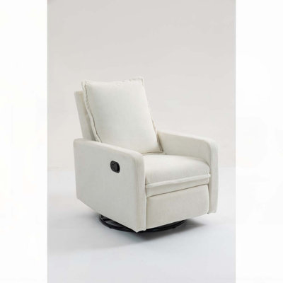 Velvet Swivel Recliner Chair