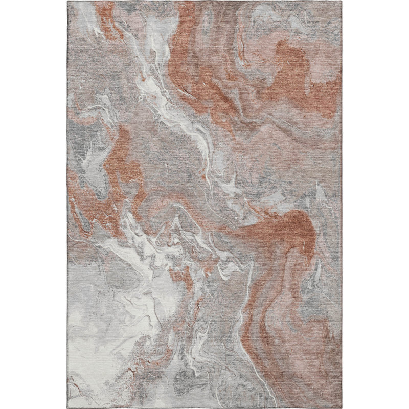 Premium Machine Washable Strinko AMF1682 Abstract Rug, Rectangle 10' x 14'