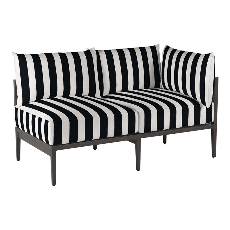 Santa Barbara Aluminum Raf, No Welt, Cabana Stripe Midnight, Standard Plus