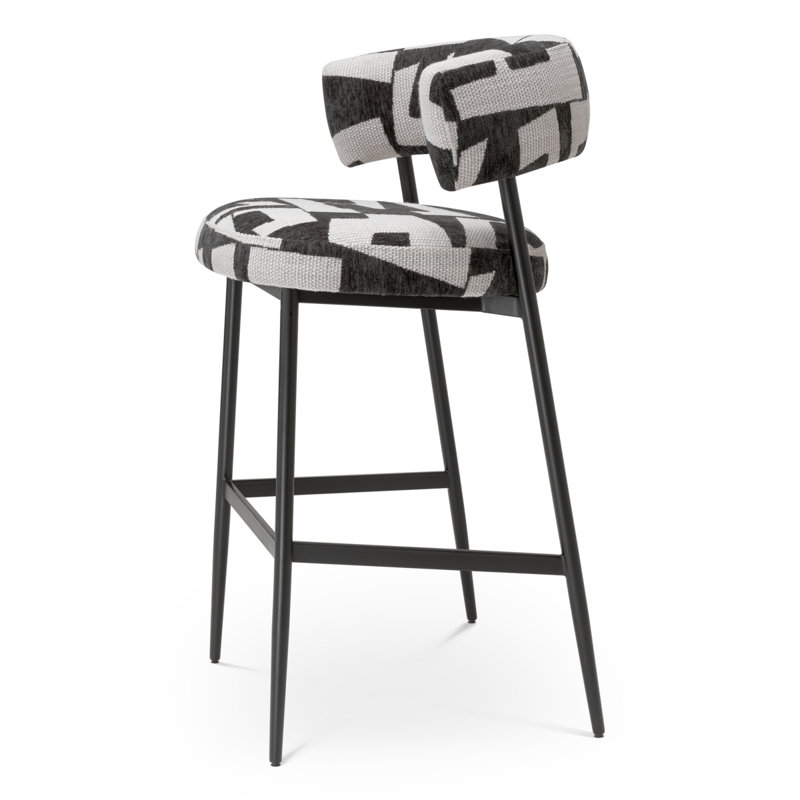 Bar Stool Folsom Brooklyn Black, Bar Stool (30.31" Seat Height)