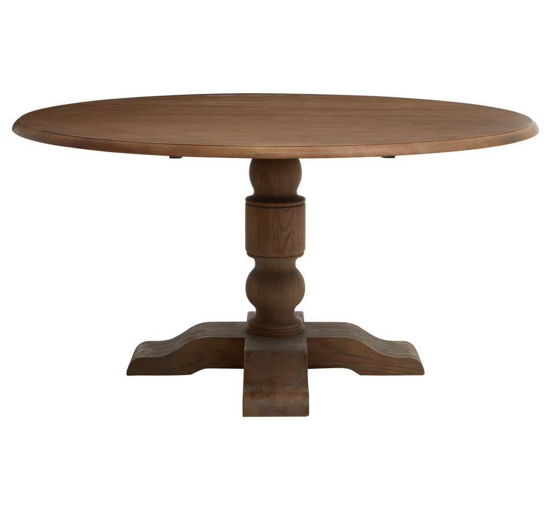 Oak Round Solid Wood Dining Table
