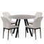 Ensemble de table de salle à manger ronde de 35,4 po Siefert, table de salle à manger de cuisine et 4 chaises de salle à manger-89176612-88629380