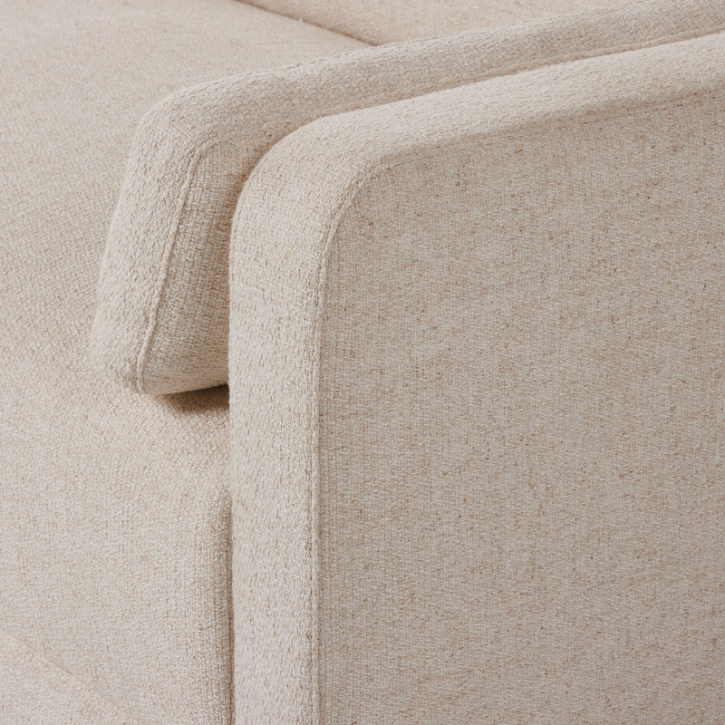 Toland Sofa, Cream Polyester Blend