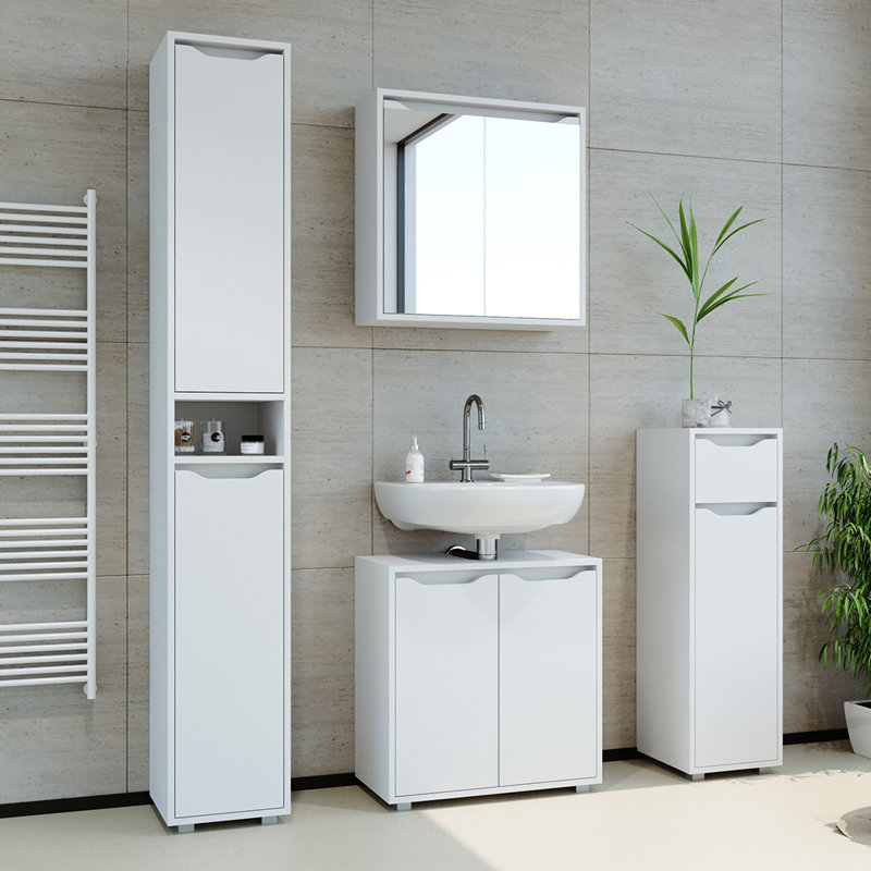 30Cm W x 193Cm H x 30Cm D Free-Standing Bathroom Cabinet