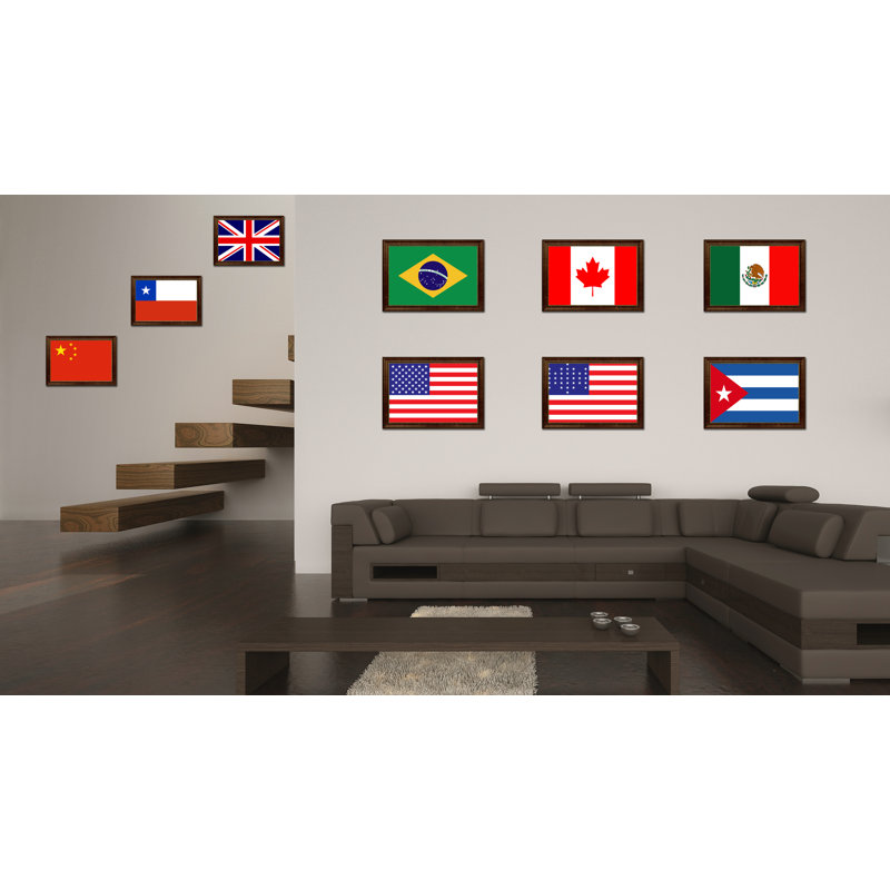 Impression sur toile, drapeau de l'Union 33, 15 x 21