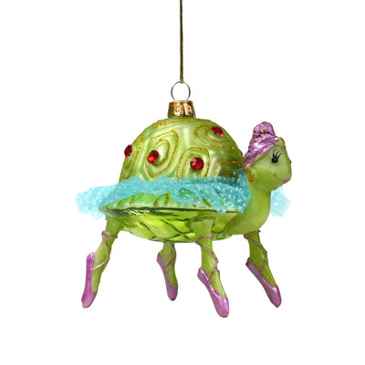 Christmas Ornament Tortoise Hanging Figurine