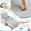 Upholstered Linen Convertible Chair-1085969183