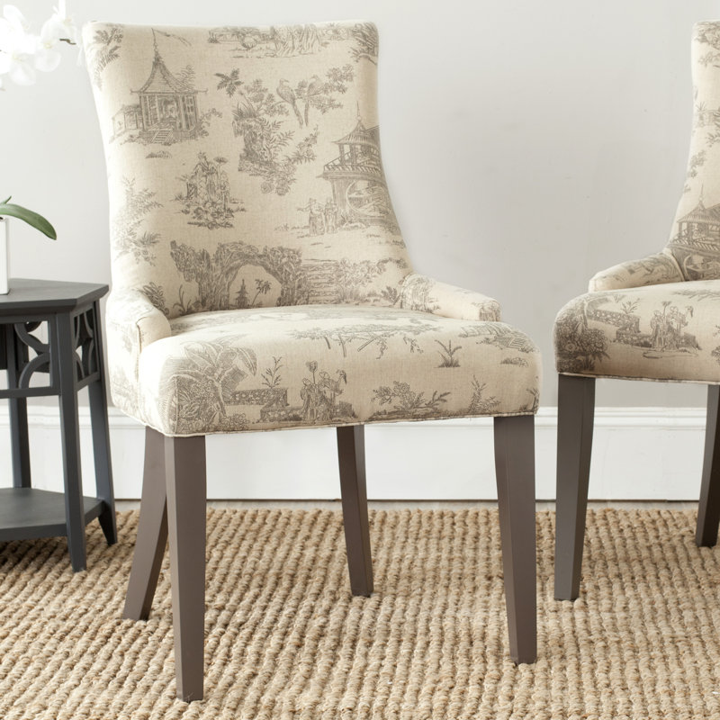 Chaise d'appoint rembourrée en coton